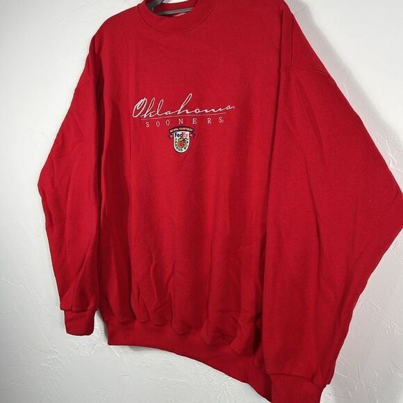 🏈 Vintage OKLAHOMA SOONERS College Football National Championship CREWNECK - EU - Picture 6 of 9